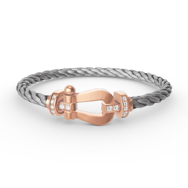 ¡®Glow Jewelry¡¯FORCE LARGE HORSESHOE HALF DIAMOND BRACELET ROSE GOLD