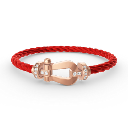 ¡®Glow Jewelry¡¯FORCE LARGE HORSESHOE HALF DIAMOND BRACELET ROSE GOLD