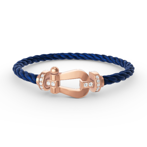 ¡®Glow Jewelry¡¯FORCE LARGE HORSESHOE HALF DIAMOND BRACELET ROSE GOLD
