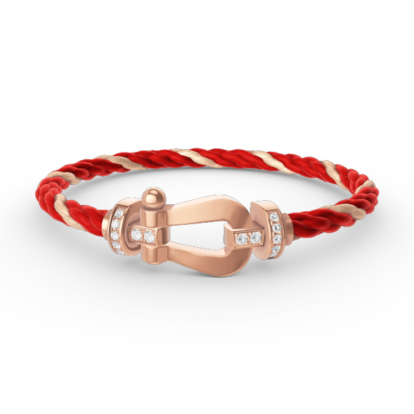 ¡®Glow Jewelry¡¯FORCE LARGE HORSESHOE HALF DIAMOND BRACELET ROSE GOLD