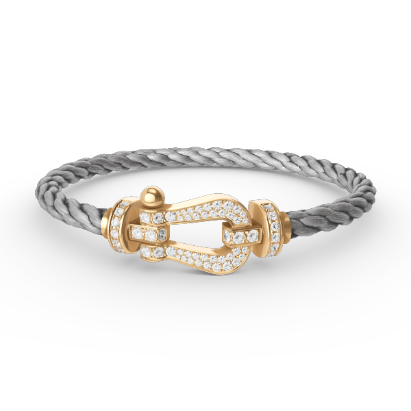 ¡®Glow Jewelry¡¯FORCE LARGE HORSESHOE FULL DIAMOND BRACELET GOLD