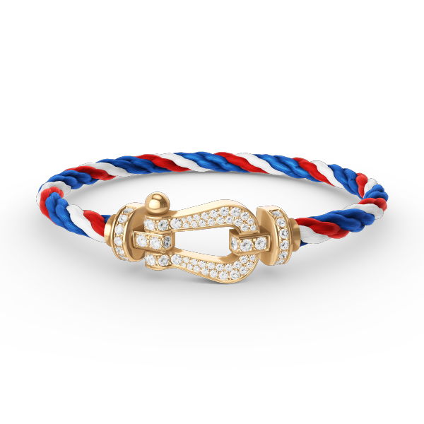 ¡®Glow Jewelry¡¯FORCE LARGE HORSESHOE FULL DIAMOND BRACELET GOLD