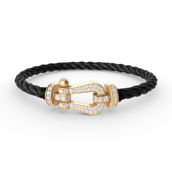 ¡®Glow Jewelry¡¯FORCE LARGE HORSESHOE FULL DIAMOND BRACELET GOLD
