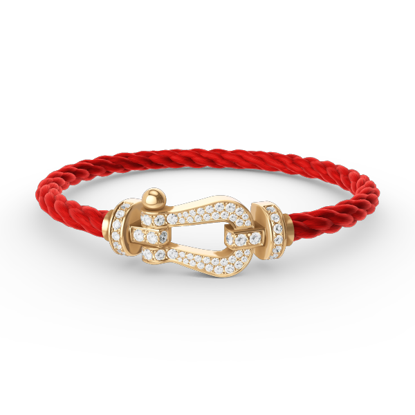 ¡®Glow Jewelry¡¯FORCE LARGE HORSESHOE FULL DIAMOND BRACELET GOLD