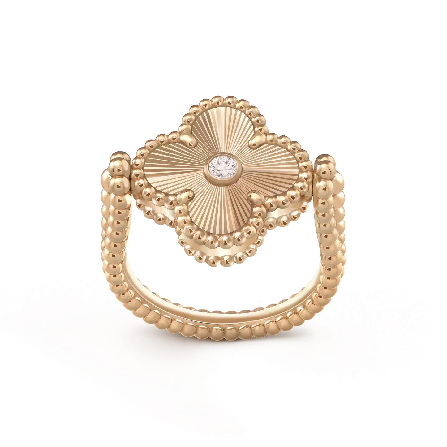 ¡®Glow Jewelry¡¯CLOVER RIVERSIBLE ROSE GOLD RING