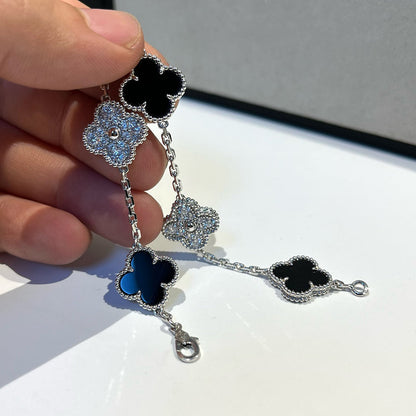 [Glow Jewelry]New CLOVER 5 MOTIF ONYXS BRACELET COLLECTION