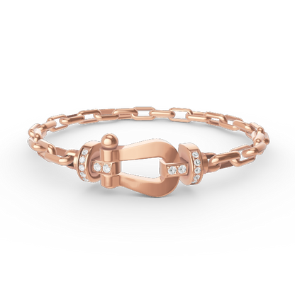 ¡®Glow Jewelry¡¯FORCE LARGE HORSESHOE CLASP  METAL BRACELET