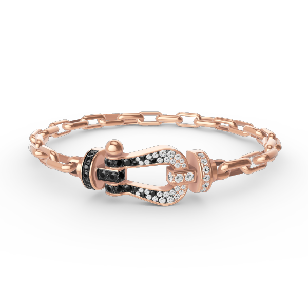 [Glow Jewelry]FORCE LARGE HORSESHOE CLASP  METAL BRACELET