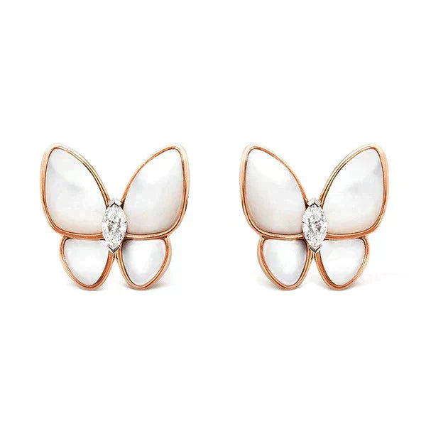 ¡®Glow Jewelry¡¯BUTTERFLY MOP DIAMOND EARRINGS