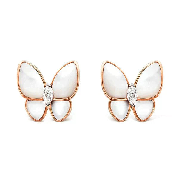 [Glow Jewelry]BUTTERFLY MOP DIAMOND EARRINGS