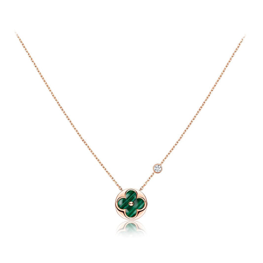 ¡®Glow Jewelry¡¯SUN PEDANT PINK GOLD 1 DIAMOND NECKLACE