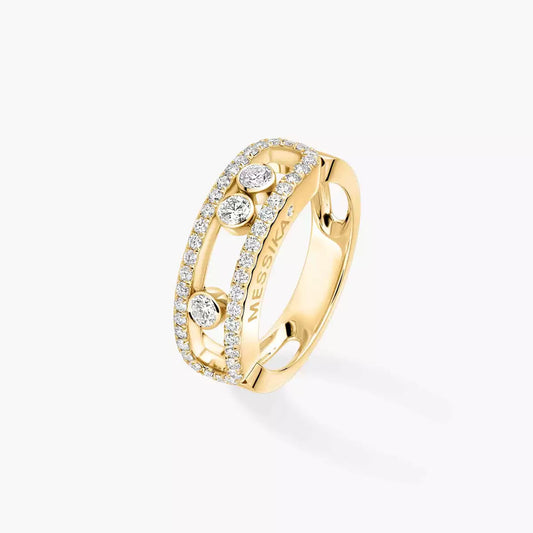 [Glow Jewelry] Move Gold Diamond Pave_ Ring