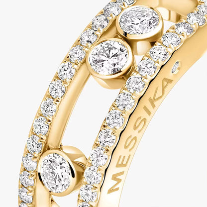 [Glow Jewelry] Move Gold Diamond Pave_ Ring