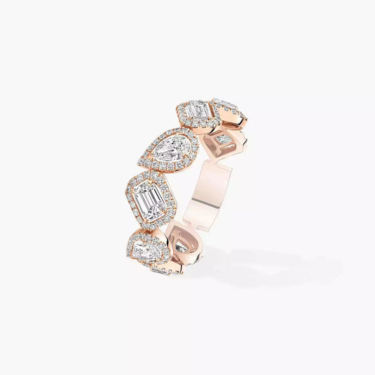 [Glow Jewelry]Diamond Wedding Ring My Twin