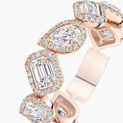 [Glow Jewelry]Diamond Wedding Ring My Twin