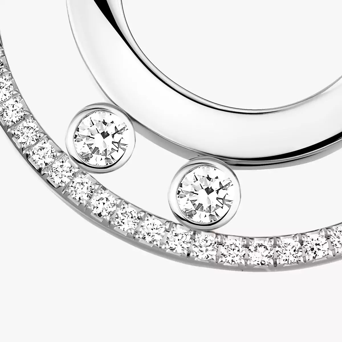 [Glow Jewelry]Move Romane Small Diamond Hoop Earrings