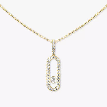 [Glow Jewelry]Move Uno Diamond Necklace in Rose Gold
