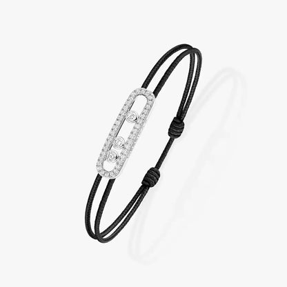 [Glow Jewelry]MK Care(s) pink cord pavé bracelet
