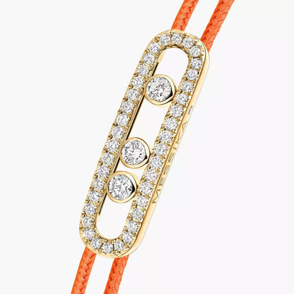 [Glow Jewelry]MK Care(s) pink cord pavé bracelet