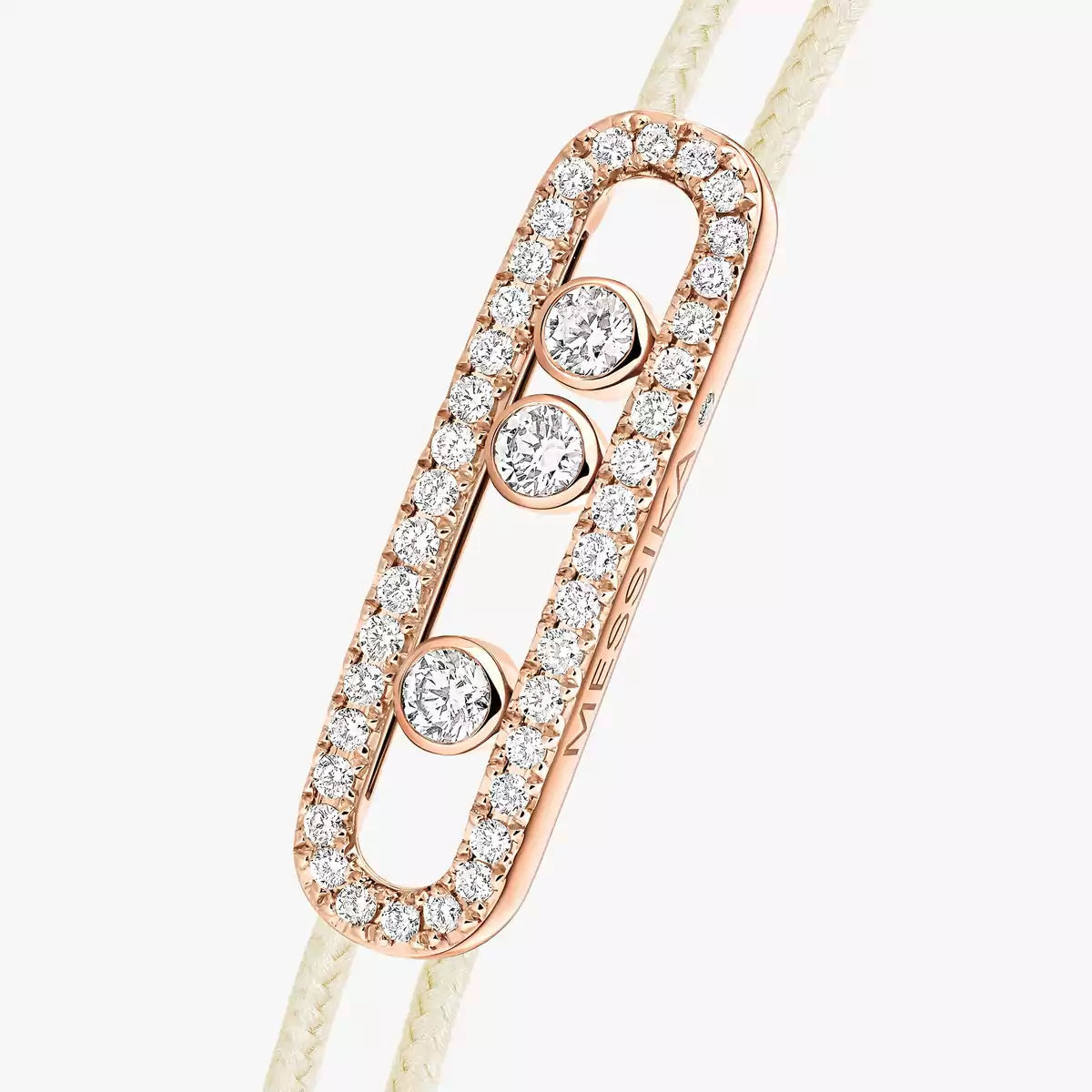 [Glow Jewelry]MK Care(s) pink cord pavé bracelet