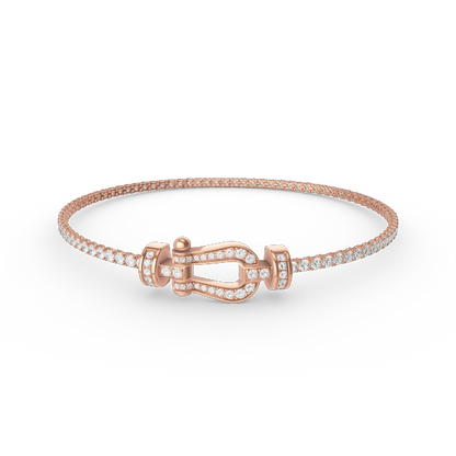 ¡®Glow Jewelry¡¯FORCE  HORSESHOE  DIAMOND TENNIS BRACELET
