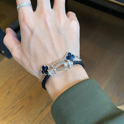 [Glow Jewelry]New CLOVER 5 MOTIF PIETERSITE BRACELET COLLECTION
