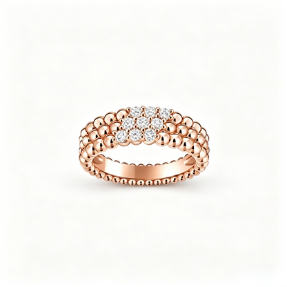 [Glow Jewelry] THREE-ROW DIAMOND RING