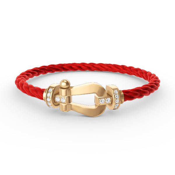 ¡®Glow Jewelry¡¯FORCE LARGE HORSESHOE HALF DIAMOND BRACELET GOLD