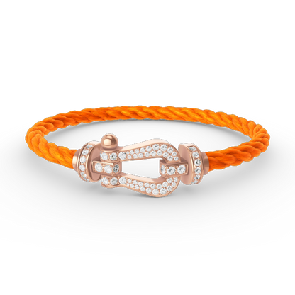 ¡®Glow Jewelry¡¯FORCE LARGE HORSESHOE FULL DIAMOND BRACELET ROSE GOLD