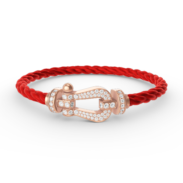 [Glow Jewelry]FORCE LARGE HORSESHOE FULL DIAMOND BRACELET ROSE GOLD