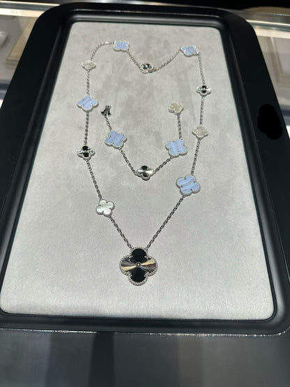 [¡®Glow Jewelry¡¯] 25 NEW CLOVER 15 MOTIFS PURPLE CHALCEDONY
