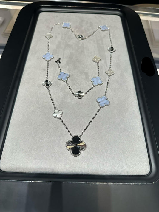 [¡®Glow Jewelry¡¯] 25 NEW CLOVER 15 MOTIFS PURPLE CHALCEDONY