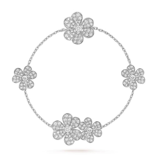 ¡®Glow Jewelry¡¯FRIVOLE SILVER 5 FLOWERS BRACELET
