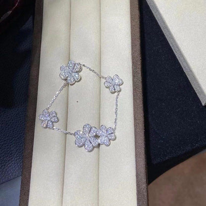 ¡®Glow Jewelry¡¯FRIVOLE SILVER 5 FLOWERS BRACELET