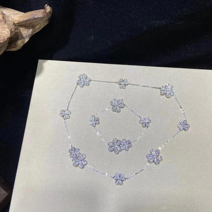 ¡®Glow Jewelry¡¯FRIVOLE SILVER 5 FLOWERS BRACELET