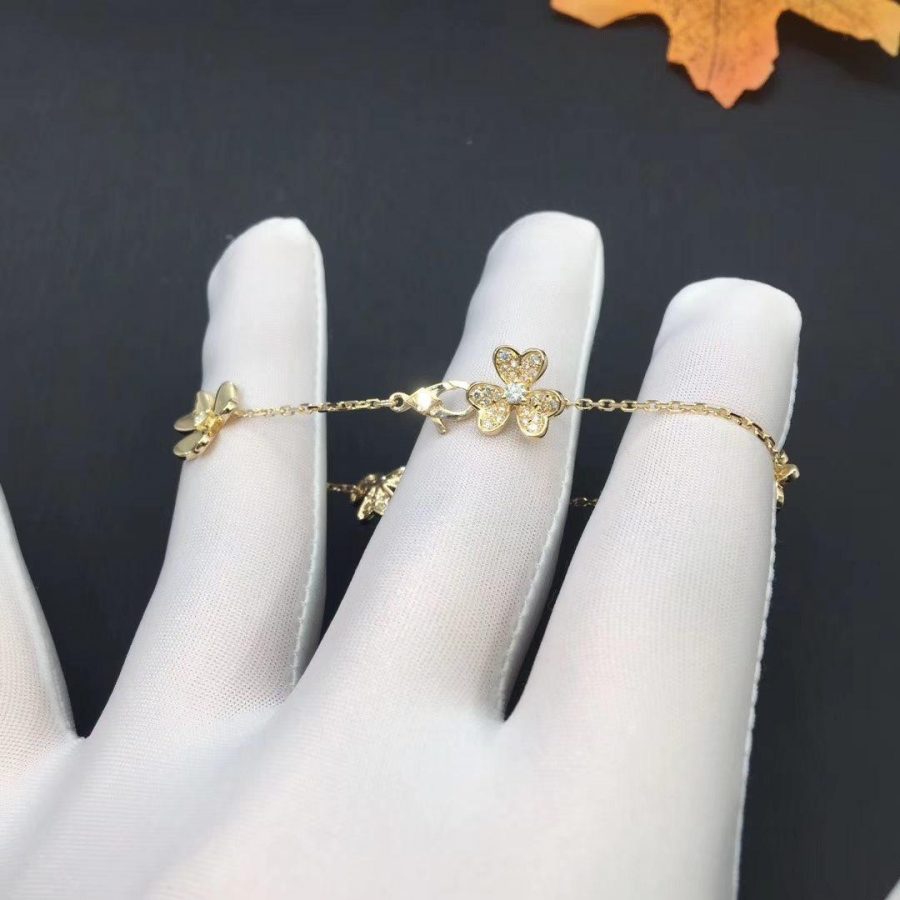 ¡®Glow Jewelry¡¯FRIVOLE GOLD 5 FLOWERS BRACELET