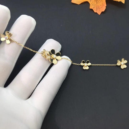 [Glow Jewelry]FRIVOLE GOLD 5 FLOWERS BRACELET