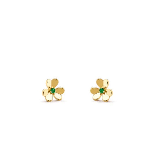 [Glow Jewelry]FRIVOLE  FLOWER MALACHITE EARRINGS