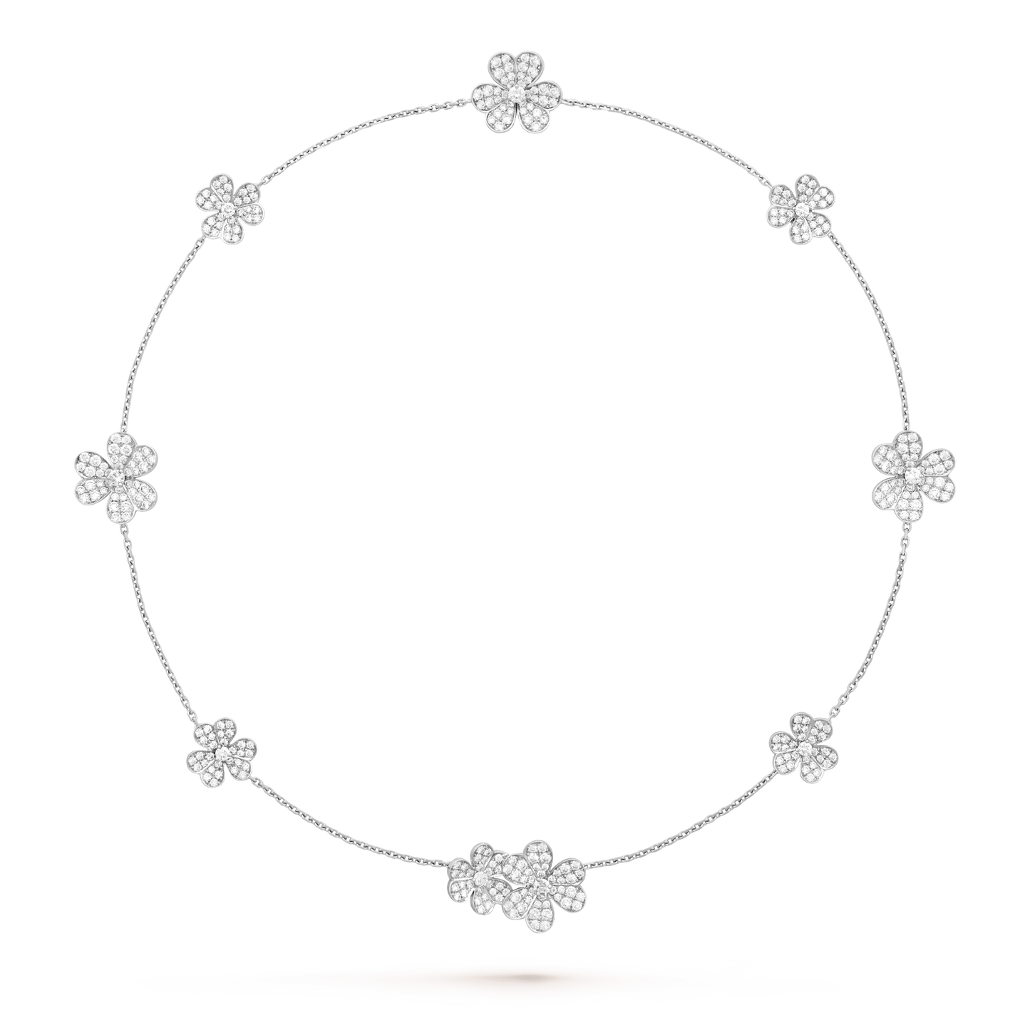 [Glow Jewelry]FRIVOLE SILVER 9 FLOWERS NECKLACE