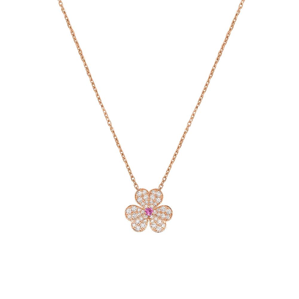¡®Glow Jewelry¡¯FRIVOLE ROSE GOLD FLOWER DIAMOND NECKLACE