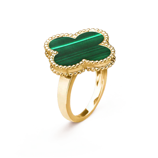 ¡®Glow Jewelry¡¯CLOVER MALACHITE RING