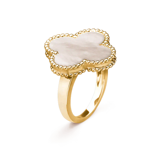 ¡®Glow Jewelry¡¯CLOVER WHITE MOP RING