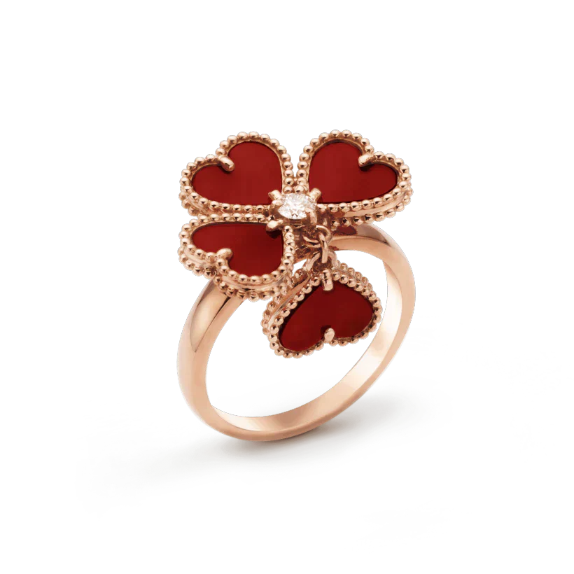 ¡®Glow Jewelry¡¯SWEET CLOVER CARNELIAN RING