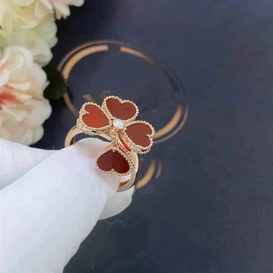 ¡®Glow Jewelry¡¯SWEET CLOVER CARNELIAN RING
