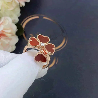 ¡®Glow Jewelry¡¯SWEET CLOVER CARNELIAN RING