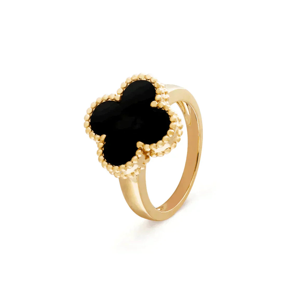 [Glow Jewelry]CLOVER ONYX RING