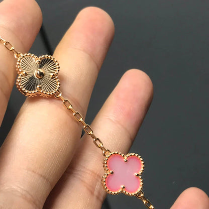 [Glow Jewelry]New  CLOVER 5 MOTIFS  PINK MOP BRACELET COLLECTION