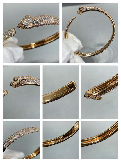 ¡®Glow Jewelry¡¯PANTHERE FULL DIAMOND OPEN BRACELET