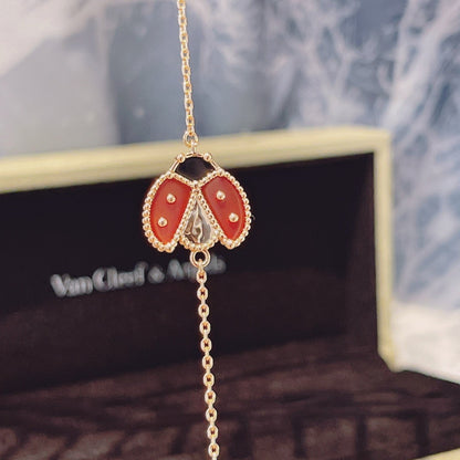 [Glow Jewelry]LUCKY SPRING 1 MOTIF PINK GOLD BRACELET