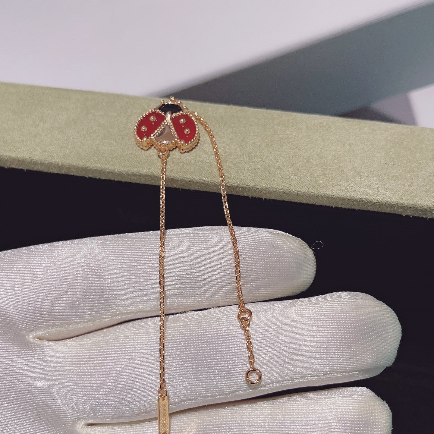 ¡®Glow Jewelry¡¯LUCKY SPRING 1 MOTIF PINK GOLD BRACELET